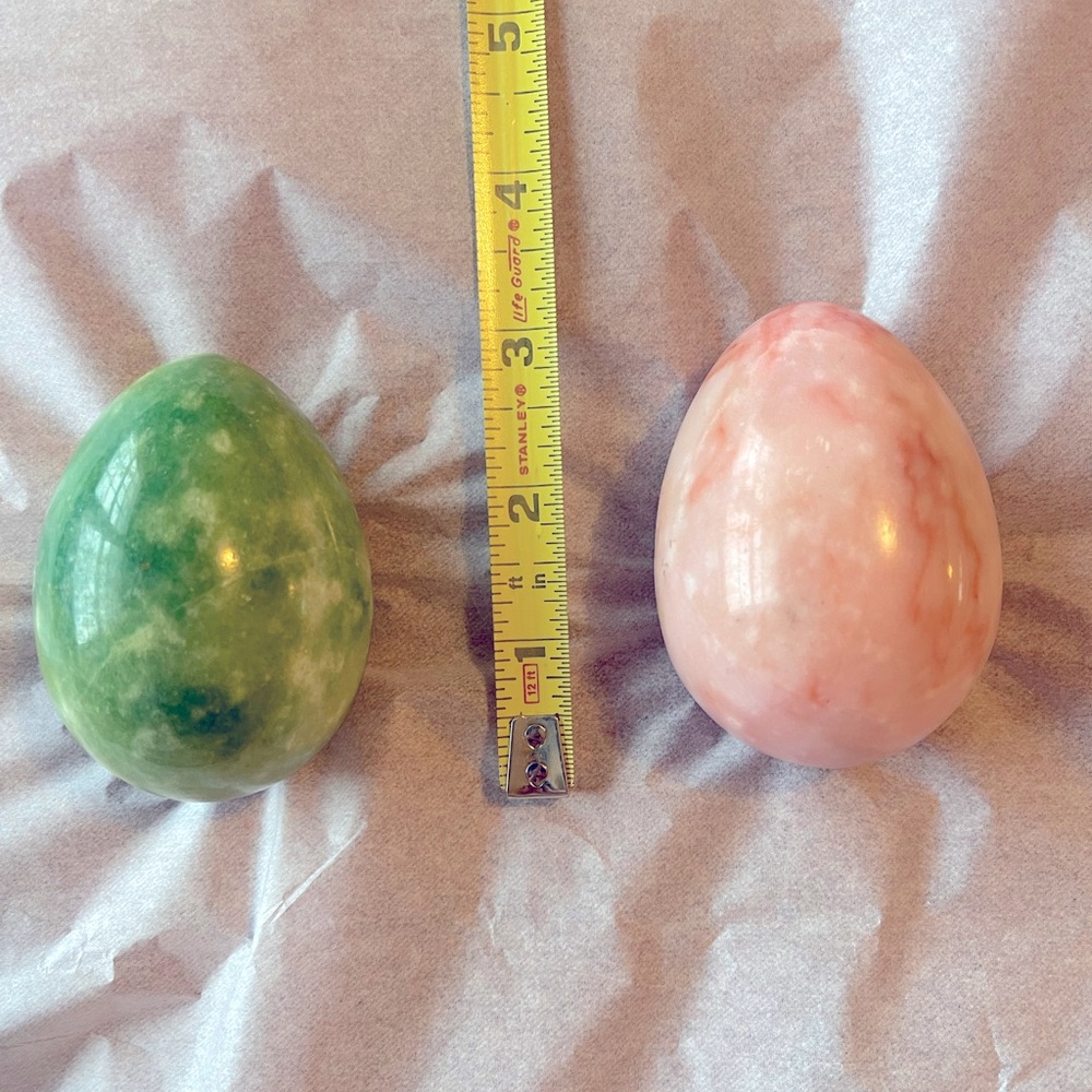 Polished stone eggs